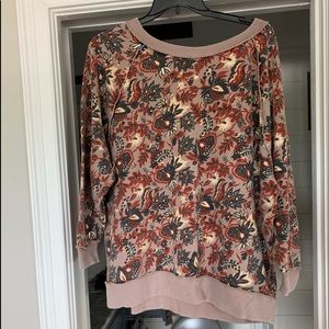 Free People go on get floral sweatshirt